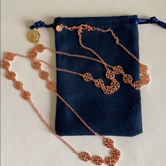 Tory Burch Jewelry - ✨2X 🎉HP✨🎉Tory Burch 🌹 Rose Gold Necklace.